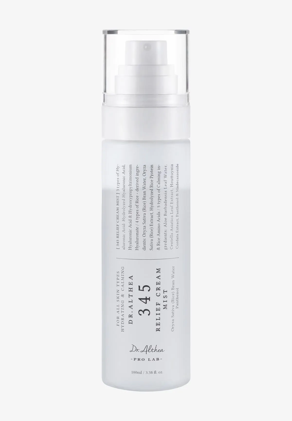 میست آبرسان و درخشان‌کننده پوست دکتر آلتیا مدل 345 Relief Cream Mist حجم 100 میلی‌لیت